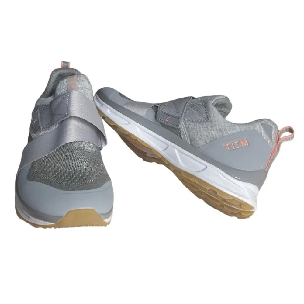 TIEM Slipstream Grey Cycling Shoes Slip On Breathable Mesh Womens Size 11.5 - Picture 9 of 9